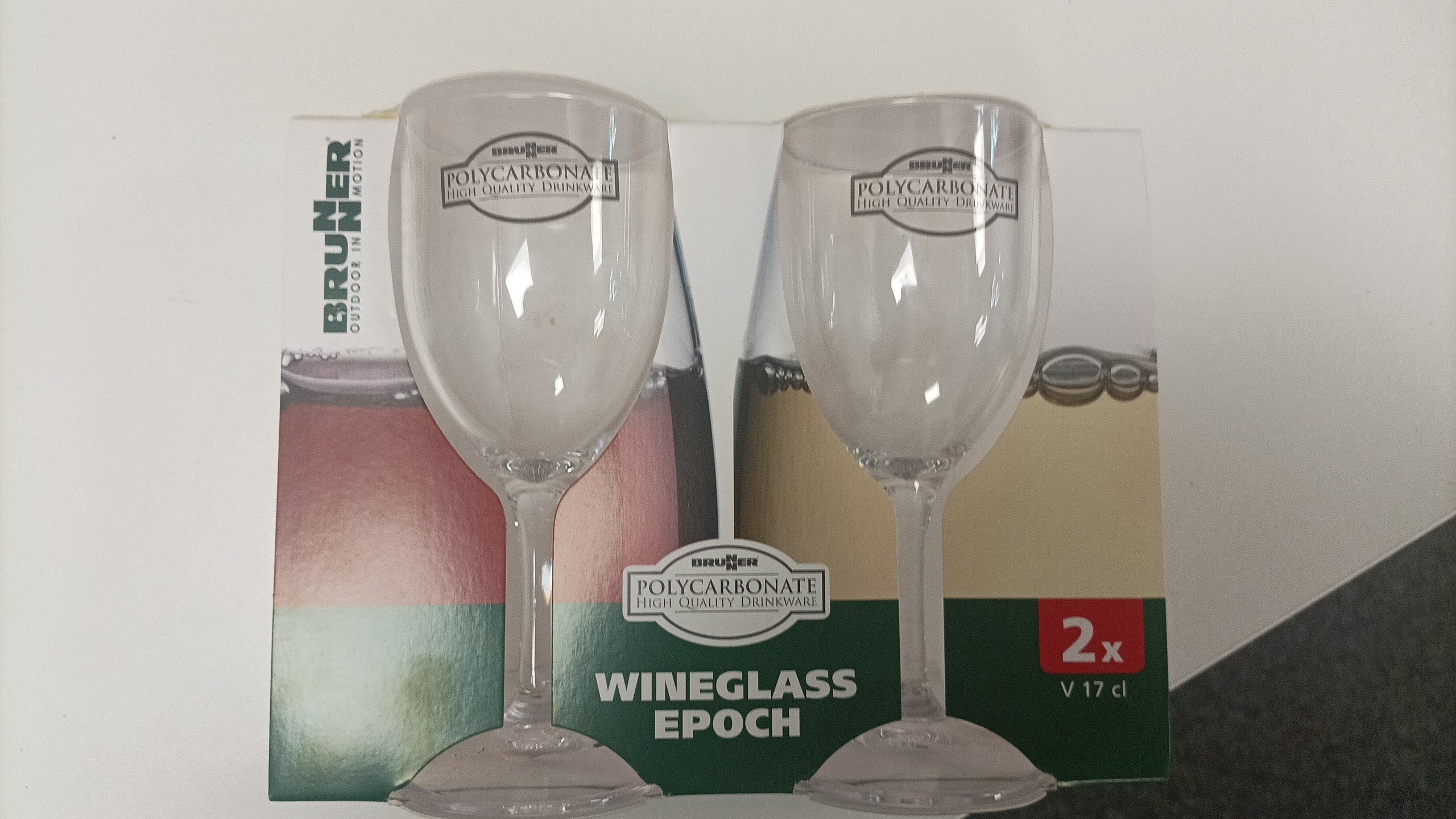 Brunner Polycarbonate Wine Glasses – Set of 2 Transparent 175ml-Drinkware-Brunner- DC Leisure