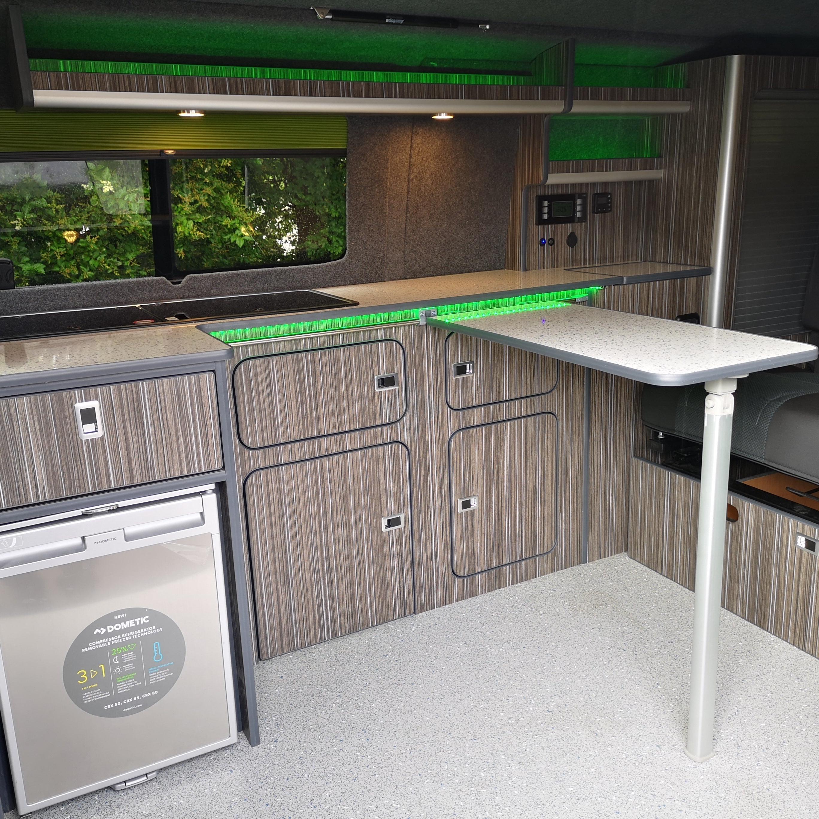 Campervan Adjustable Sliding Table Rail Kit-Camper van Tables-Lippert- DC Leisure