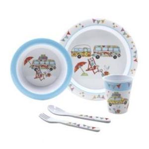 Childs Dinner Set Happy Holiday-Camping Cookware & Dinnerware-Camper Smiles- DC Leisure