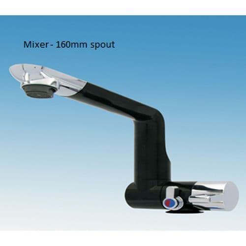 Comet Arona Mixer Tap Black or Chrome for Campervan, Caravan & Motorhome Kitchens-Taps-Comet- DC Leisure