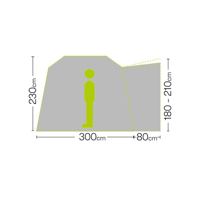 Eagle Air Drive Away Awning Low 180 - 210 cm | Quest QTec150-Drive Away Awning-Quest Leisure- DC Leisure