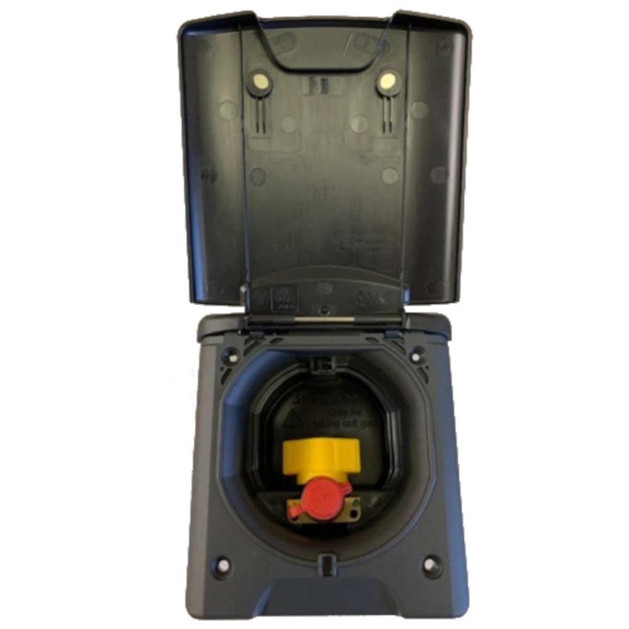 FAWO Flush Fitting BBQ Outlet - Black-Gas Adapters-FAWO- DC Leisure