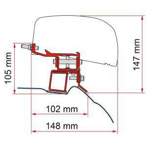 Fiamma Awning Adapter F40 Van Mercedes V Class-Awning Adapters-FIAMMA- DC Leisure