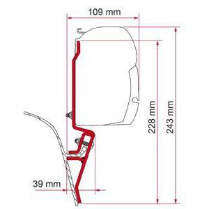 Fiamma Awning Adapter F45 /F40 Kit - VW T3 1980-1991-Awning Adapters-FIAMMA- DC Leisure