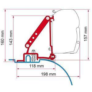Fiamma Awning Adapter F45 Fiat Ducato Before 2006-Awning Adapters-FIAMMA- DC Leisure