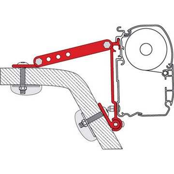 Fiamma Awning Adapter F45s Universal Kit Ford Transit H3-Awning Adapters-FIAMMA- DC Leisure