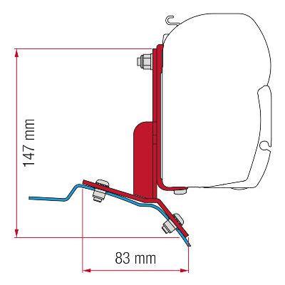 Fiamma Awning Adapter F45s for Ford Custom (2.6m only)-Awning Adapters-FIAMMA- DC Leisure