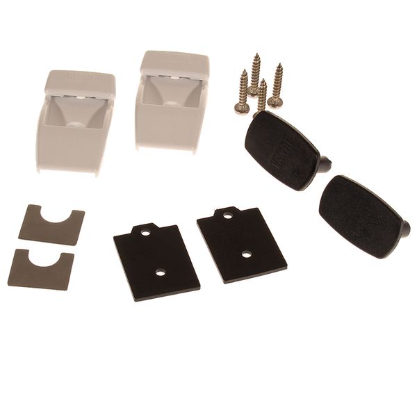 Fiamma Awning Leg Wall Brackets - White (F45 / F80S)-Awning Accessories-FIAMMA- DC Leisure