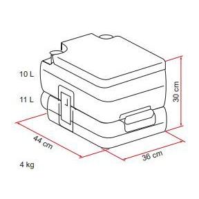 Fiamma Bi Pot 30 Portable Toilet-Toilets-Fiamma- DC Leisure