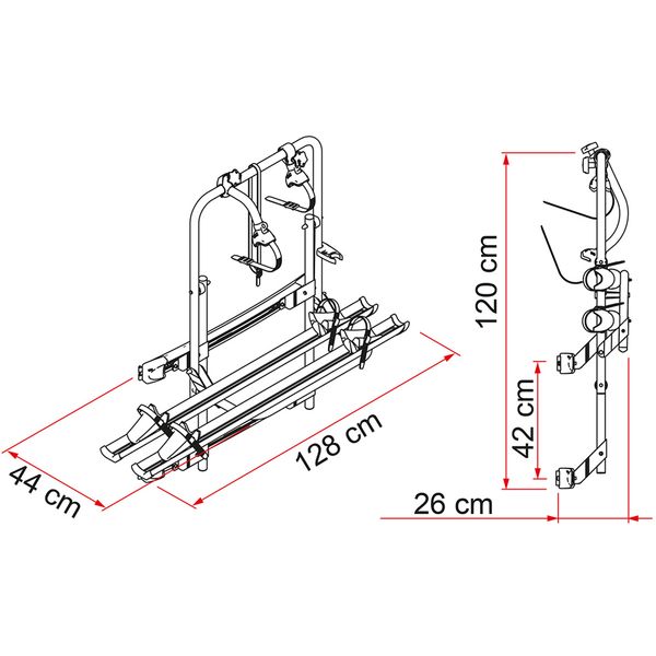 Fiamma Carry Bike 200DJ VW Crafter / Sprinter >2006-Vehicle Bicycle Racks-Fiamma- DC Leisure