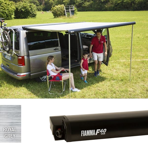 Fiamma F40 Van 270 Awning - Deep Black-Awnings-Fiamma- DC Leisure