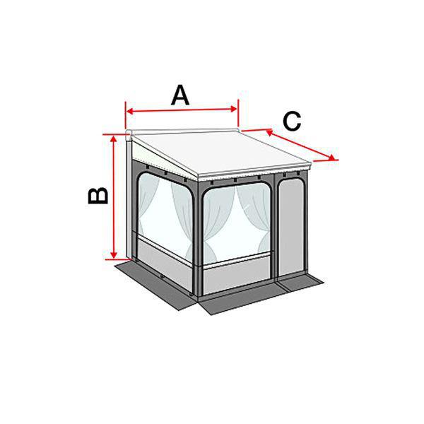 Fiamma F45 Privacy Room 260 Van-Awning Tents-FIAMMA- DC Leisure