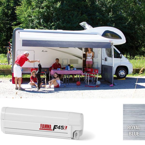Fiamma F45L Wall Mounted (Long) Wind Out Awning - Motorhome, Trailer Awning-Awnings-FIAMMA-A0011344-06530-01Q- DC Leisure