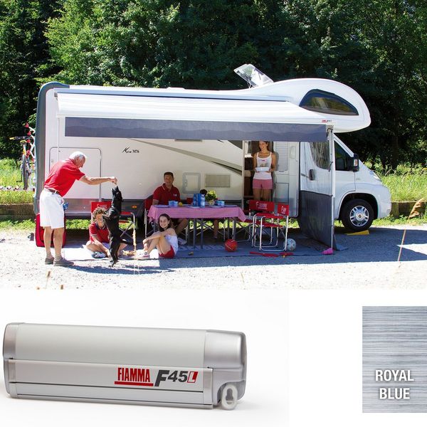 Fiamma F45L Wall Mounted (Long) Wind Out Awning - Motorhome, Trailer Awning-Awnings-FIAMMA-A0011345-06532-01Q- DC Leisure