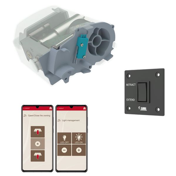 Fiamma Motor Kit Advanced F80S-Accessories-Fiamma-A0003460-08320-01H- DC Leisure