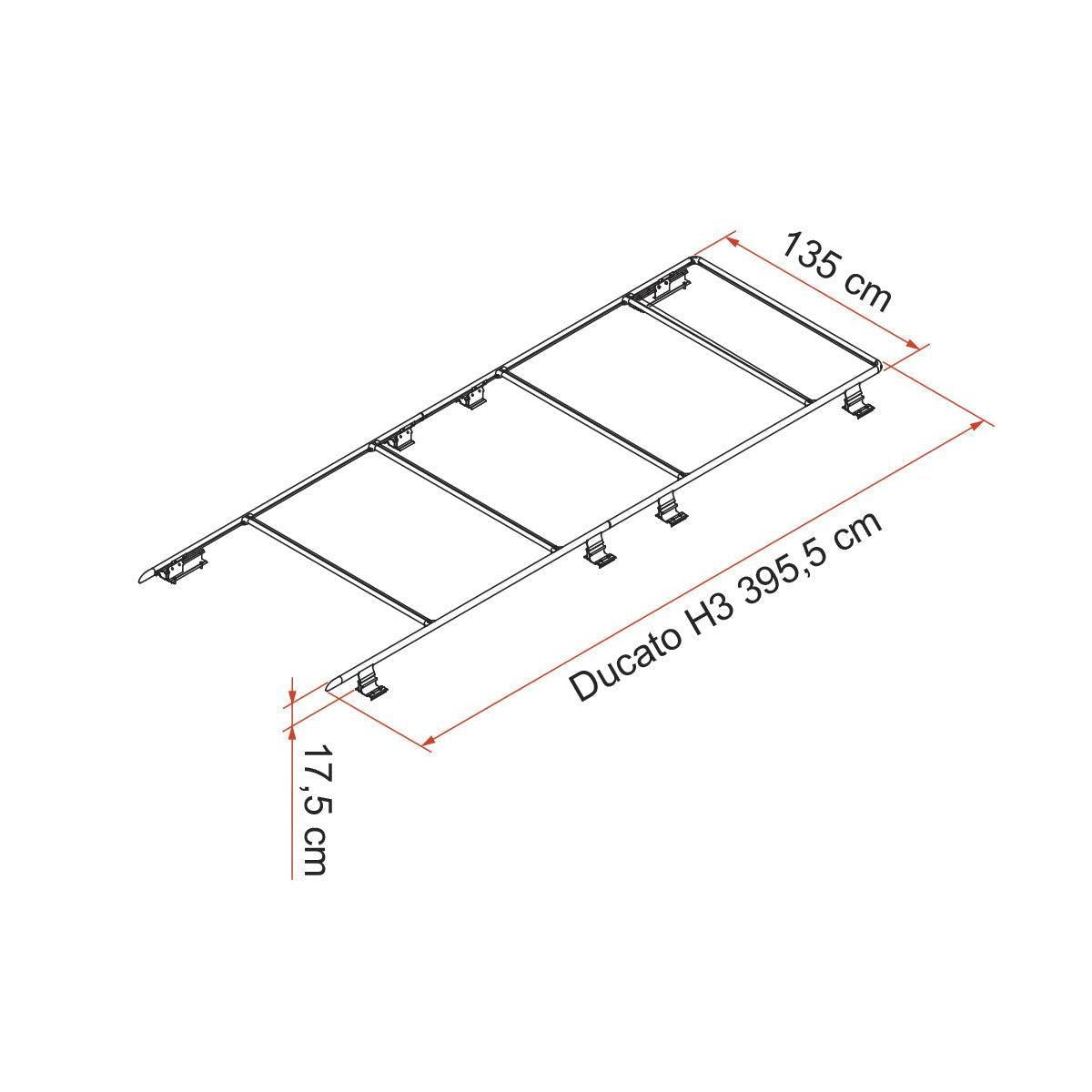 Fiamma Roof Rail- Ducato Relay Boxer - Roof Rack-Roof Racks & Rails-FIAMMA-A0000783-05808-03- DC Leisure