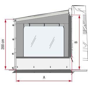 Fiamma Side W Pro Shade F45 / F70 / F65 / F80 - Left Side Panel-Smart Panels-FIAMMA- DC Leisure