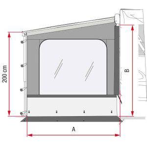 Fiamma Side W Pro - Side Panels F45/ F60/ F80-Awning Accessories-Fiamma- DC Leisure