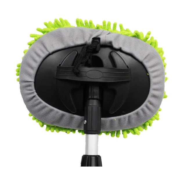 Flo-Through Wash Brush with Telescopic Handle & Microfibre Head – 125-200cm-Vehicle Cleaning-Travellife- DC Leisure