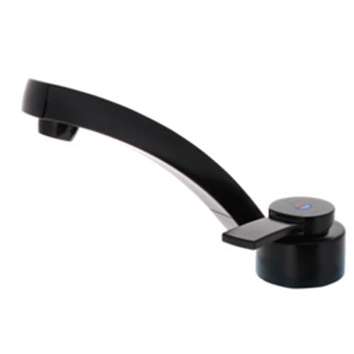 Florenz Satin Black Cold Water Tap with Microswitch for Campervan, Caravan & Motorhome Sinks-Taps-Comet- DC Leisure