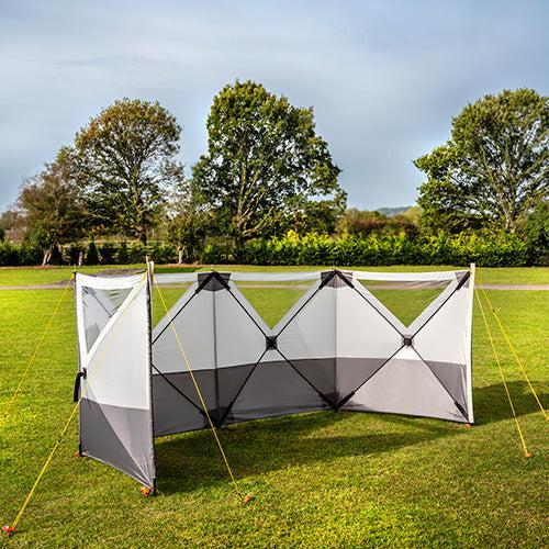 Maypole 4 Panel Pop Up Windbreak with Windows-Windbreaks-Maypole- DC Leisure