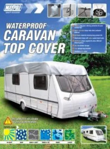 Maypole Caravan Top Cover 5.6m–6.2m (19ft–21ft) – Heavy Duty Grey-Caravan Cover-Maypole- DC Leisure