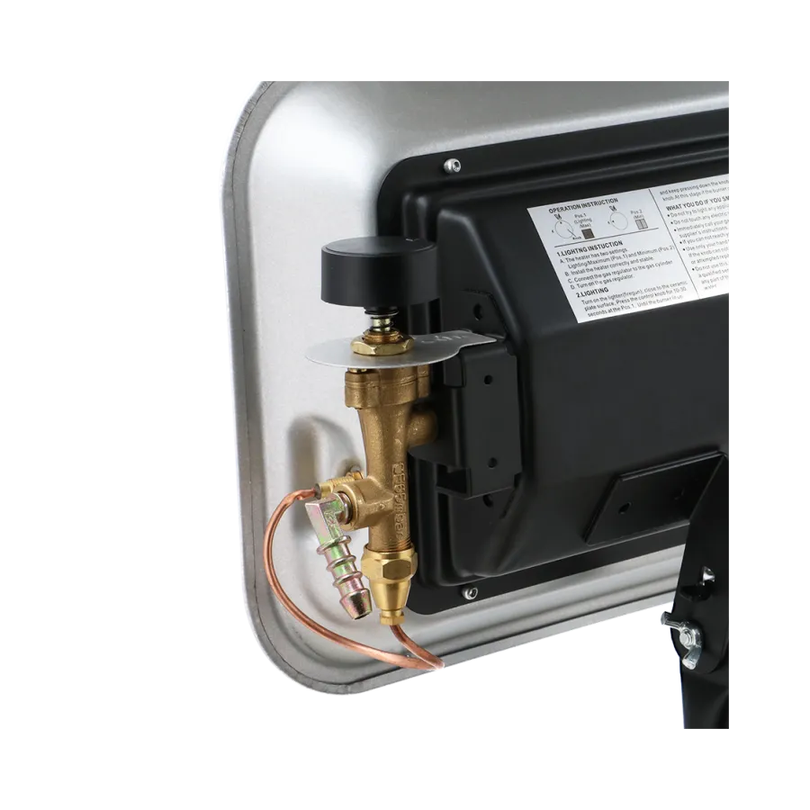 Mestic MES-100 Radiant Gas Heater – 30mbar Bottle-Mounted | Compact & Efficient Outdoor Heating-Gas Heater-Mestic- DC Leisure