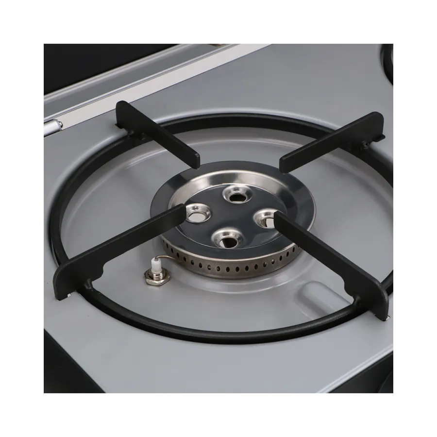 Mestic MGCP-1200 30mbar Two-Burner Gas Camping Stove with Windshield and Electric Ignition-Cookers-Mestic- DC Leisure