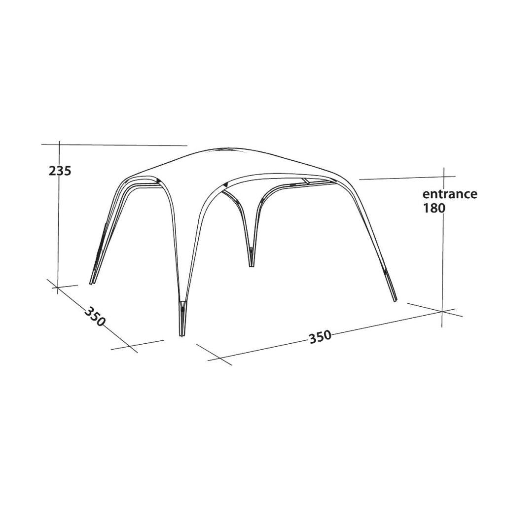 Outwell Event Lounge L - Gazebo Beach Shelter (with FREE pair of Side Walls-Canopy-Outwell- DC Leisure
