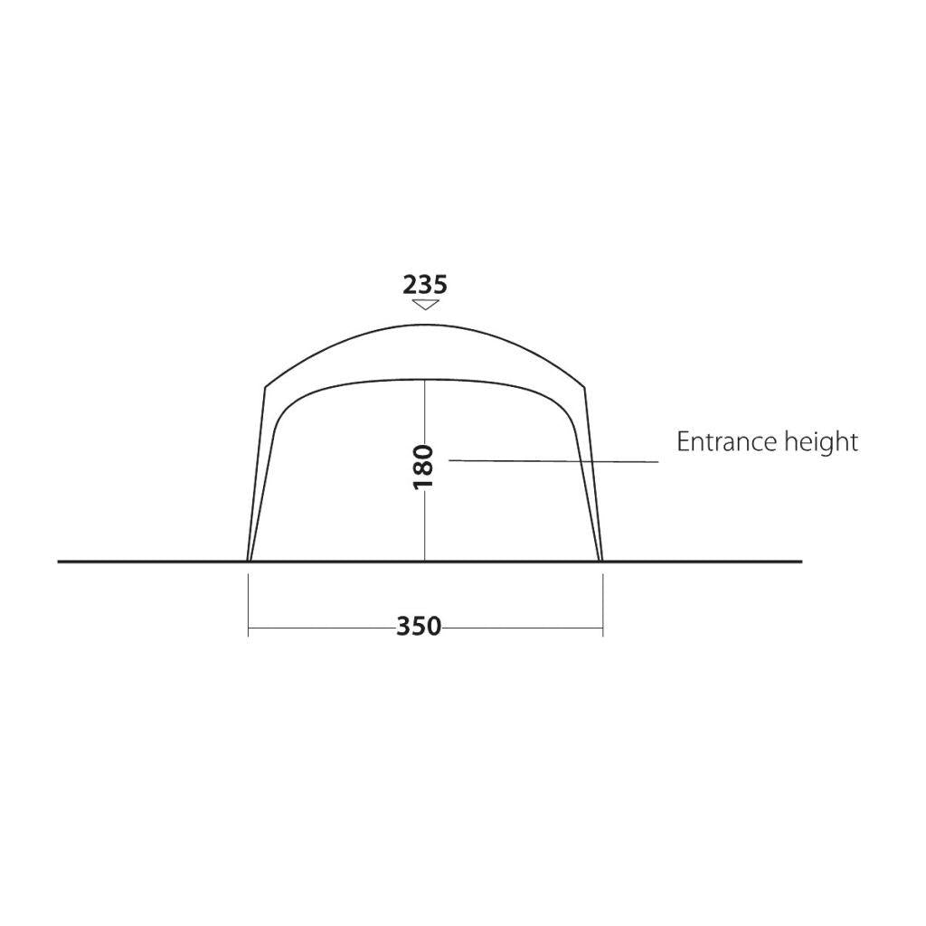 Outwell Event Lounge L - Gazebo Beach Shelter (with FREE pair of Side Walls-Canopy-Outwell- DC Leisure