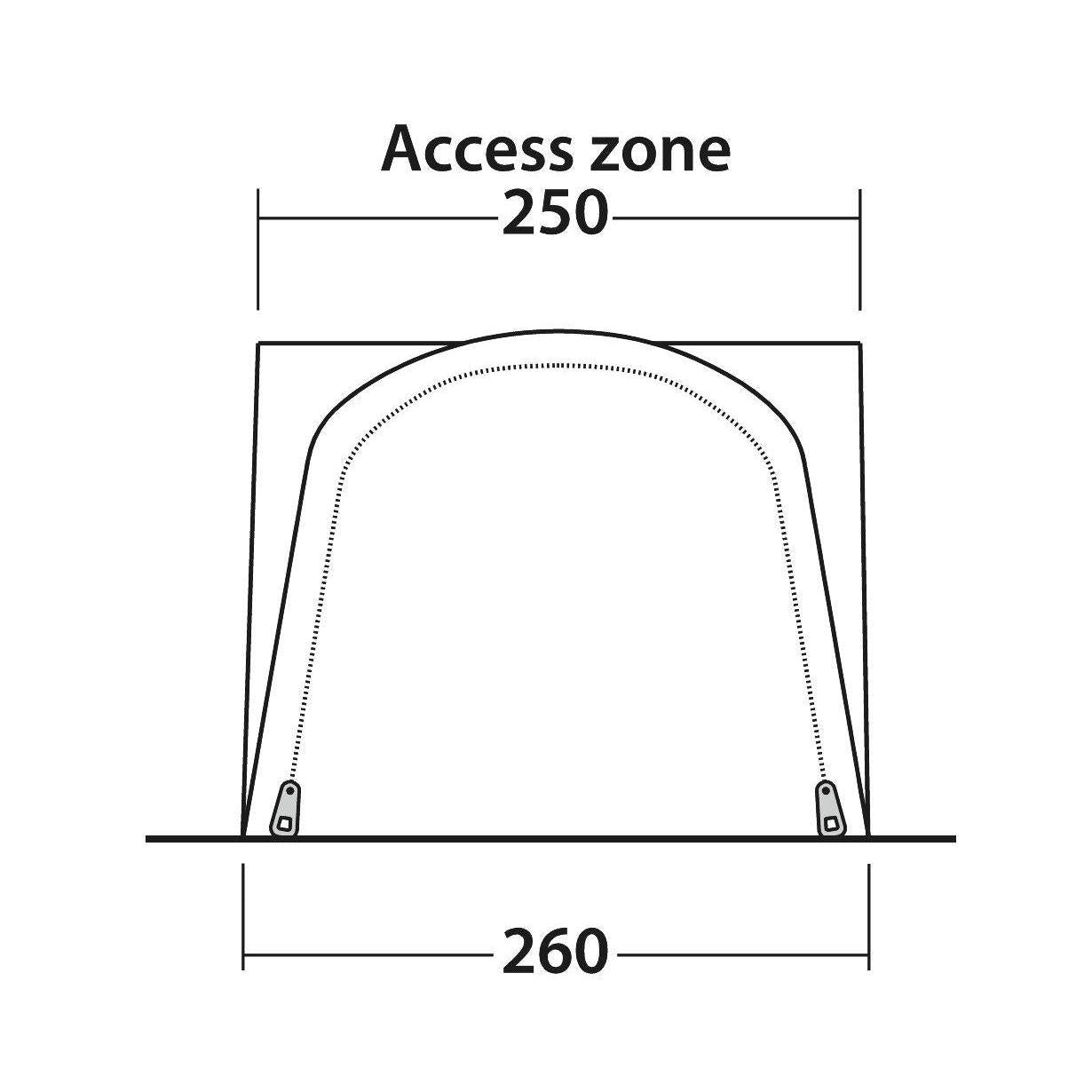Outwell Newburg 160 Drive Away Campervan Air Awning-Drive Away Awnings-Outwell- DC Leisure
