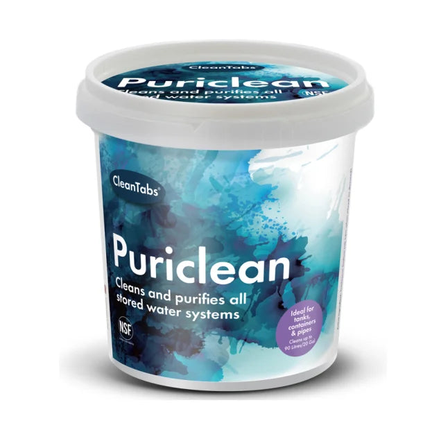 Puriclean 100g – Water System Cleaner & Steriliser for Tanks, Pipes & Taps-Tank Cleaner-Puriclean- DC Leisure