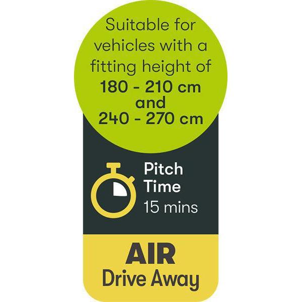 Quest Falcon 300 Air Drive Away Awning-Drive Away Awnings-Quest- DC Leisure