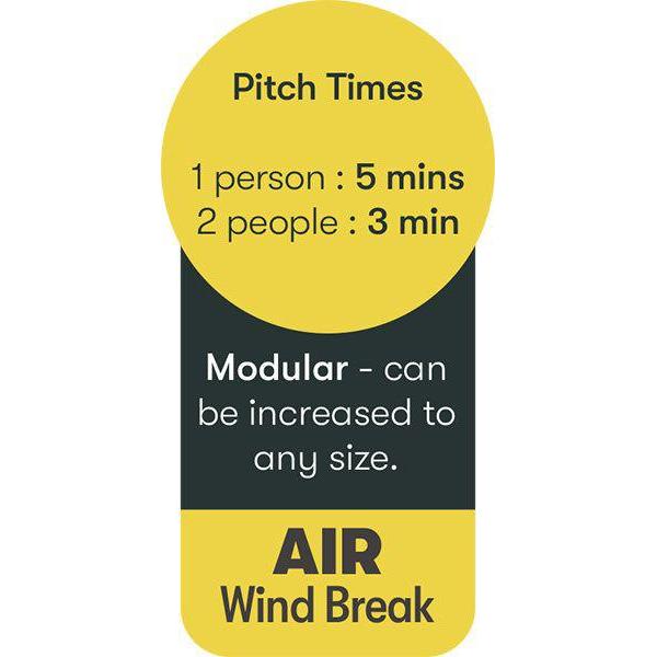 Quest Falcon Airshield 500 Windbreak-Windbreaks-Quest- DC Leisure