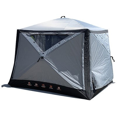 Quest Screen House 4 Pro Pop-Up Gazebo – Quick-Pitch Shelter with UV Protection (Grey)-Screen House-Quest Leisure- DC Leisure