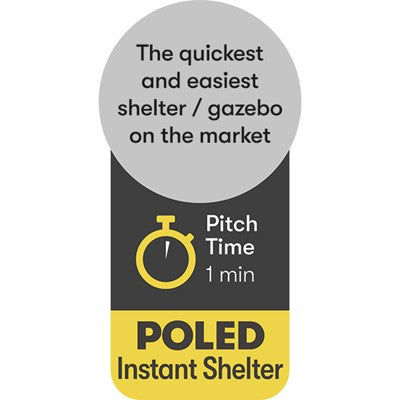 Quest Screen House 4 Pro Pop-Up Gazebo – Quick-Pitch Shelter with UV Protection (Grey)-Screen House-Quest Leisure- DC Leisure