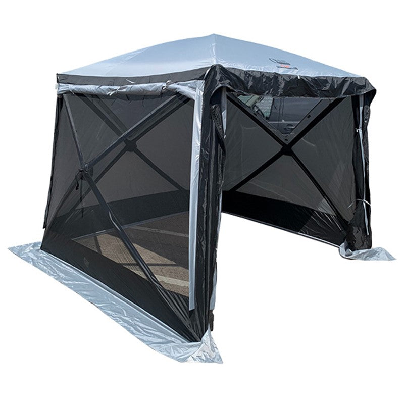 Quest Screen House 4 Pro Pop-Up Gazebo – Quick-Pitch Shelter with UV Protection (Grey)-Screen House-Quest Leisure- DC Leisure