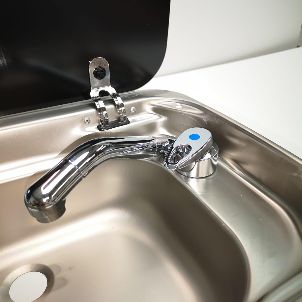 Reich Keramik Samba Campervan Folding Cold Water Tap with Microswitch-Taps-Reich- DC Leisure