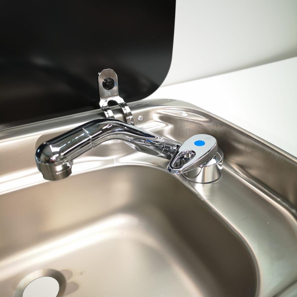 Reich Keramik Samba Campervan Folding Cold Water Tap with Microswitch-Taps-Reich- DC Leisure