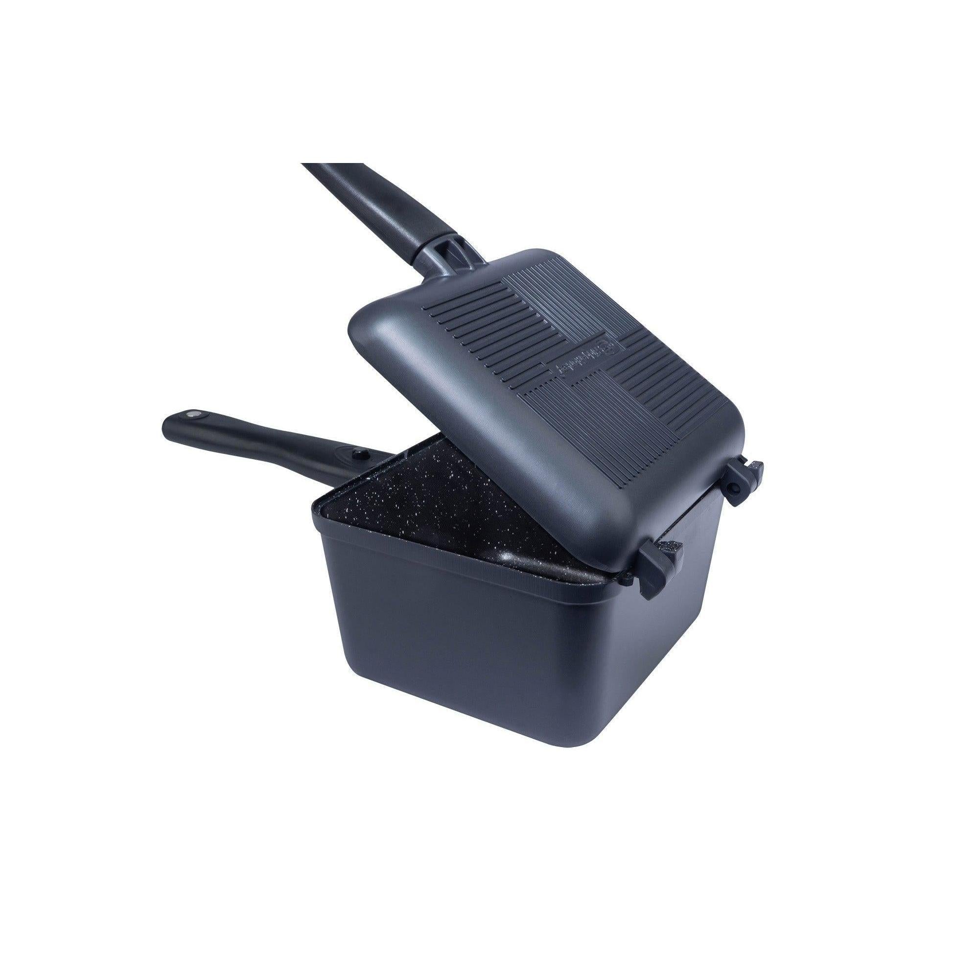 RidgeMonkey Connect Deep Pan & Griddle Set XL (Granite Edition)-Cookware-RidgeMonkey- DC Leisure