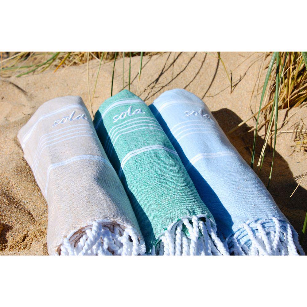 SOLA Fouta Cotton Beach Towel-Towel-Sola- DC Leisure