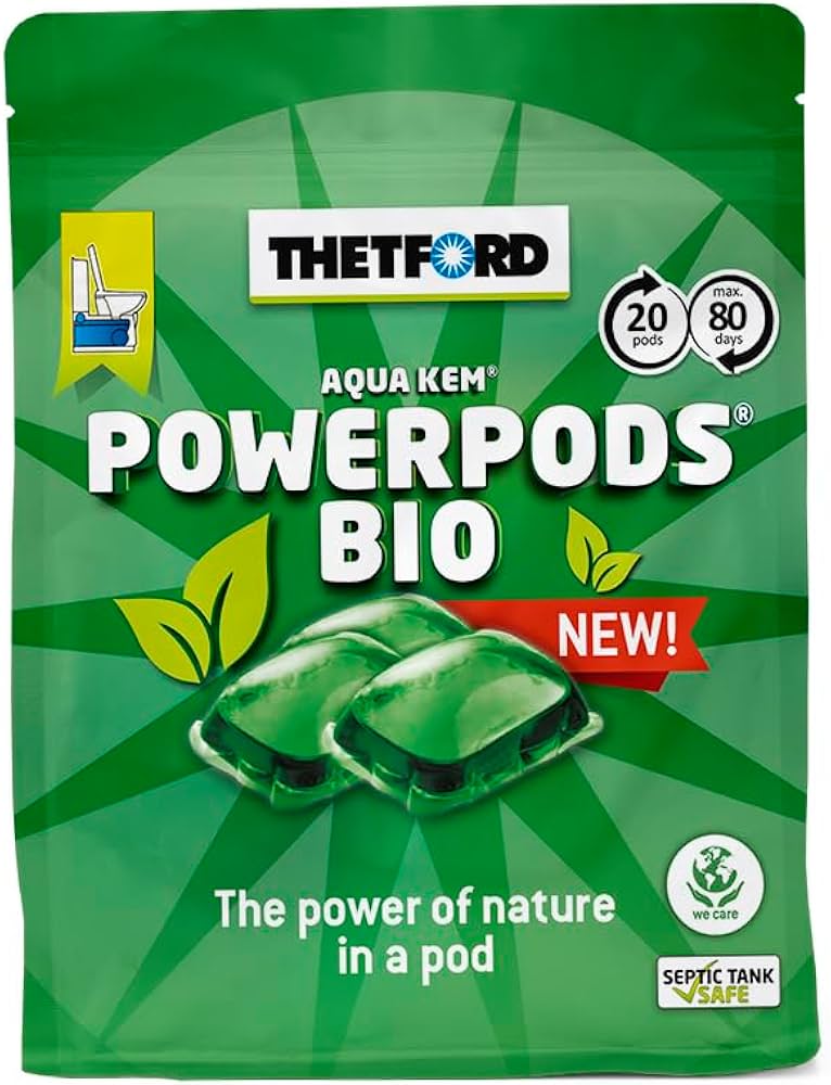 Thetford AquaKem Power Pod Bio (20 Pods)-Toilet Chemicals-Thetford- DC Leisure