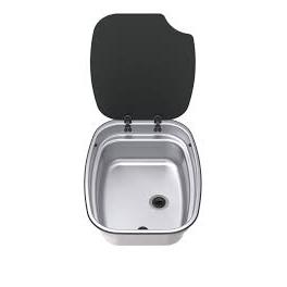 Thetford Argent Rectangular Motorhome Caravan Sink With Glass Lid-Sinks-Thetford- DC Leisure