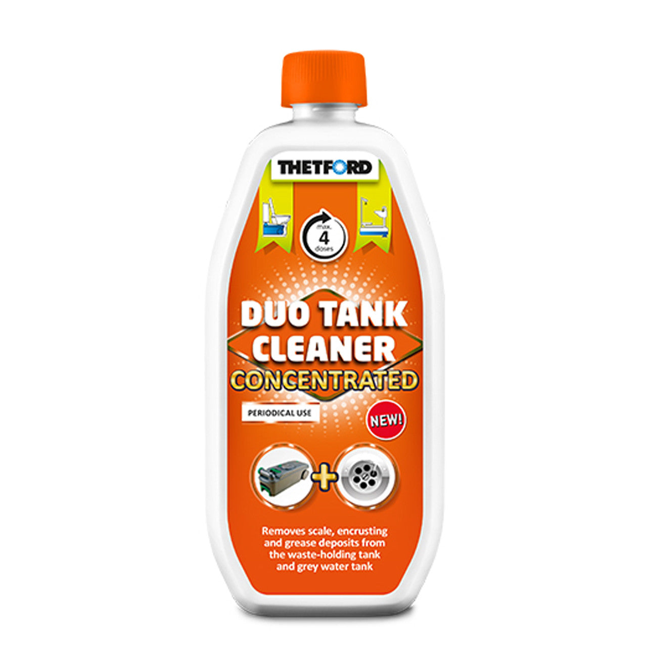 Thetford Duo Tank Cleaner Concentrated (800 ml)-Toilet Chemicals-Thetford- DC Leisure