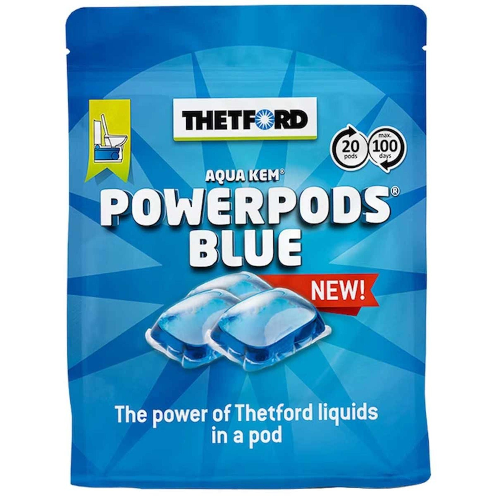 Thetford Power Pod Blue (20 Pods)-Toilet Chemicals-Thetford- DC Leisure