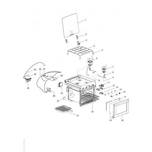 Thetford Triplex 3-Burner Caravan & Motorhome Cooker with 36L Oven and Grill – Compact, Lightweight, Stainless Steel Interior, 12V Electronic Ignition and Safety Lid Shut-Off-Kitchen Appliances-Thetford- DC Leisure