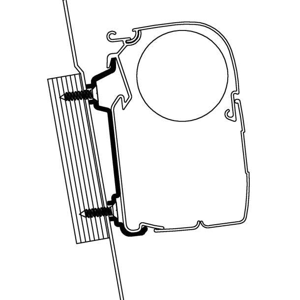 Thule Awning Adapter 4200 5200 8000 - Ford Transit High Roof <2014-Awning Adapters-Thule- DC Leisure