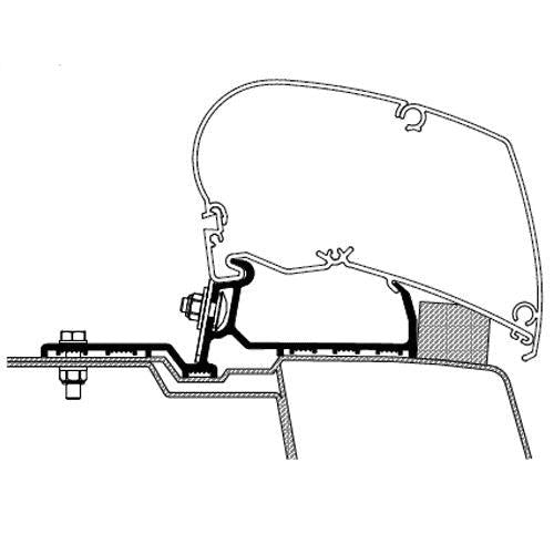Thule Awning Adapter Renault Master 2010> | Movano 2010-21-Awning Adapters-Thule- DC Leisure