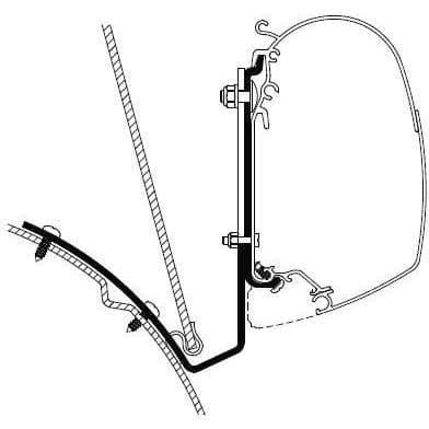 Thule Awning Adaptor For VW T4 With Lift Roof-Awning Adapters-Thule- DC Leisure