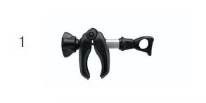 Thule Bike Holders with AcuTight Knob – Lockable Frame Holders for Thule Bike Racks in Silver-Accessories-Thule-302520- DC Leisure